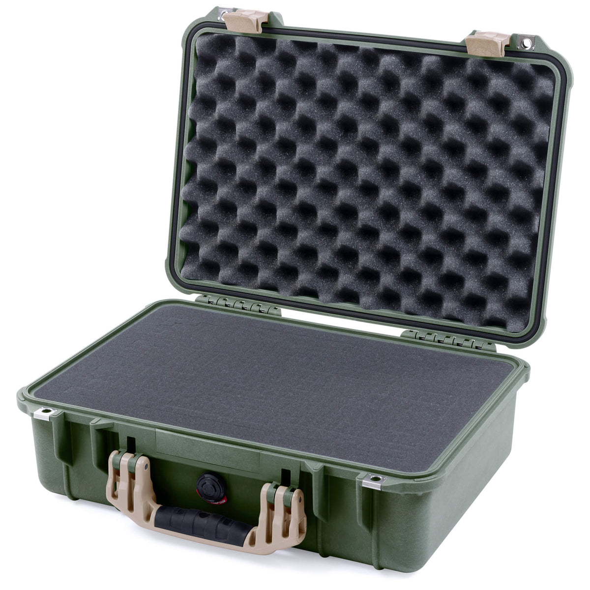 Pelican 1500 Case - OD Green &amp; Desert Tan
