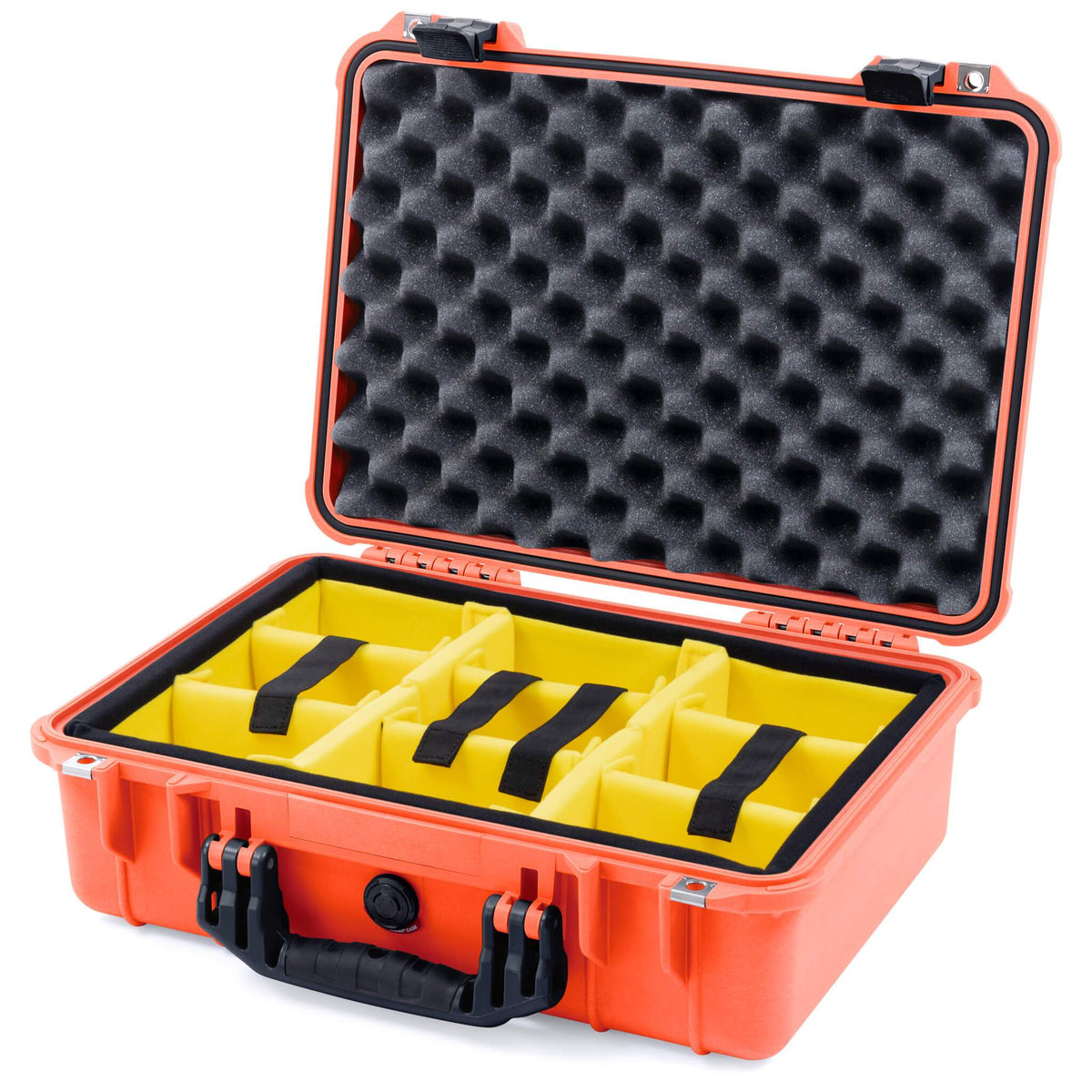 Pelican 1500 Case - Orange &amp; Black