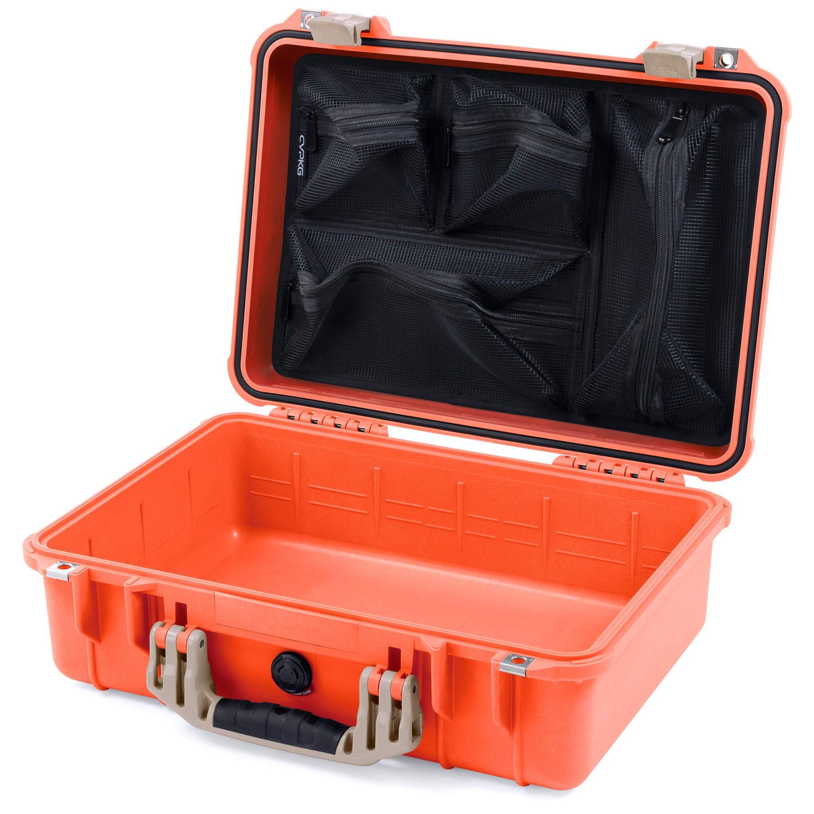Pelican 1500 Case - Orange & Desert Tan