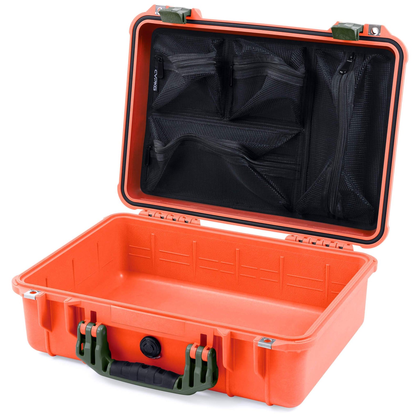 Pelican 1500 Case - Orange & OD Green