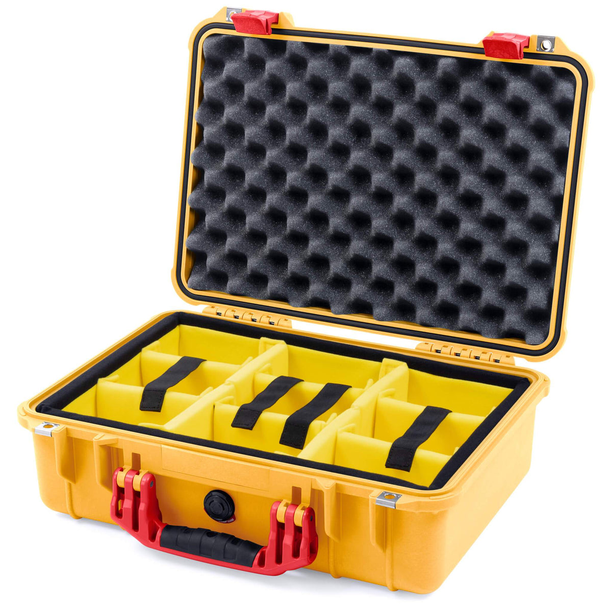 Pelican 1500 Case - Yellow &amp; Red
