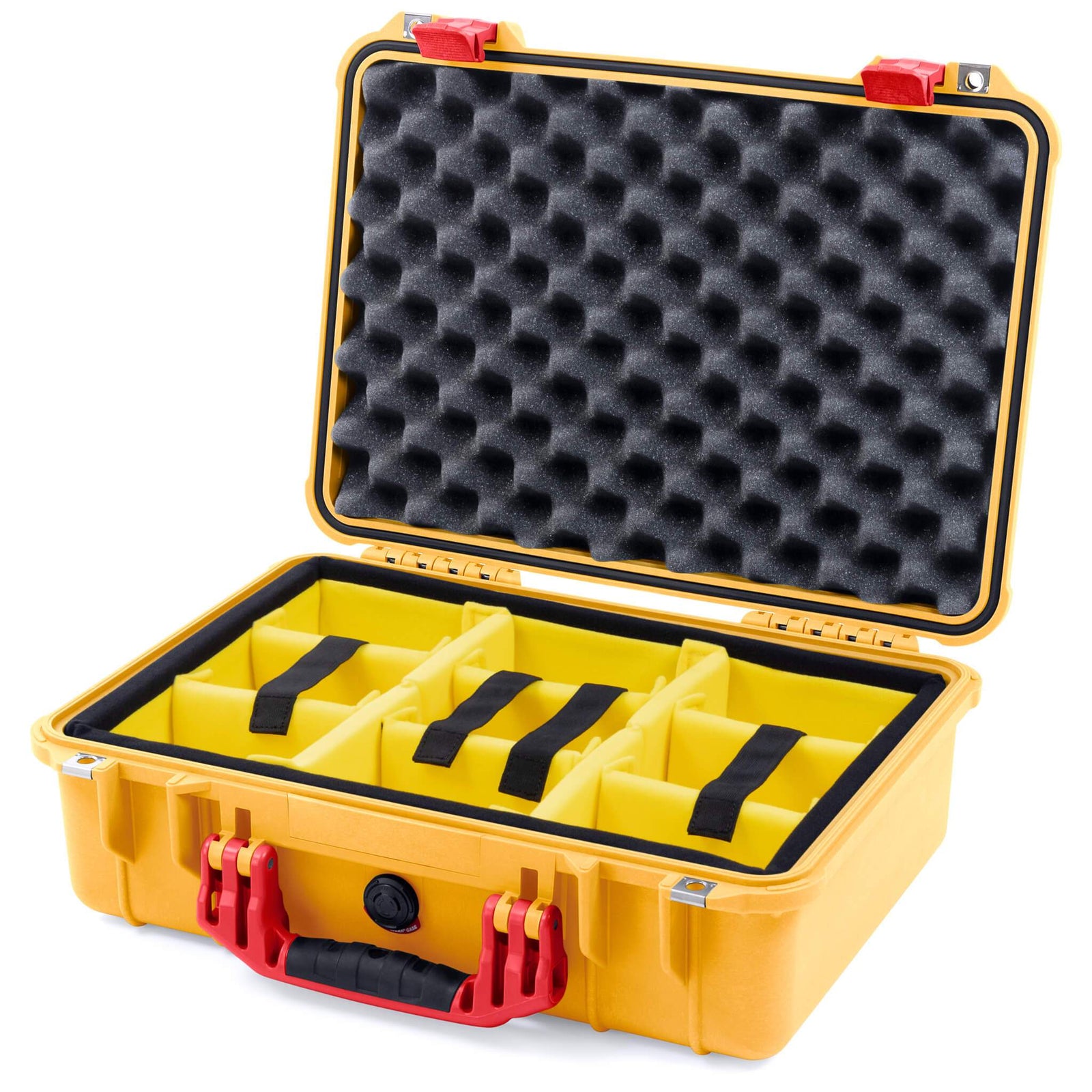 Pelican 1500 Case - Yellow & Red