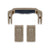 Pelican 1505 Air Replacement Handle & Latches, Dark Desert Dirt (Set of 1 Handle, 2 Latches) ColorCase 