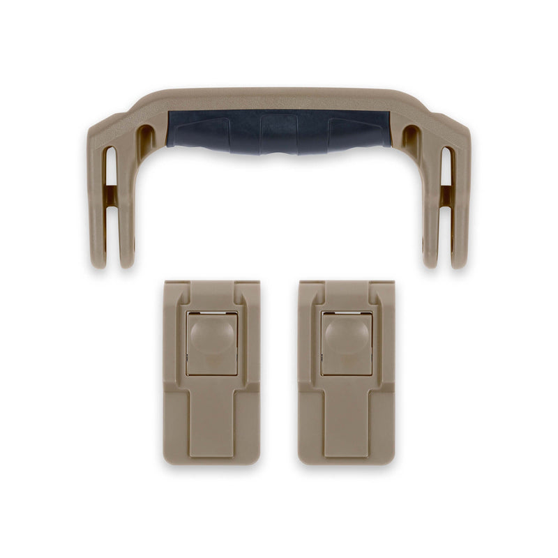 Pelican 1505 Air Replacement Handle & Latches, Dark Desert Dirt (Set of 1 Handle, 2 Latches) ColorCase 