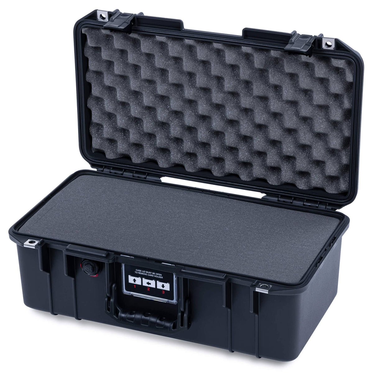 Pelican 1506 Air Case, Black Pick &amp; Pluck Foam with Convolute Lid Foam ColorCase 015060-0001-110-111