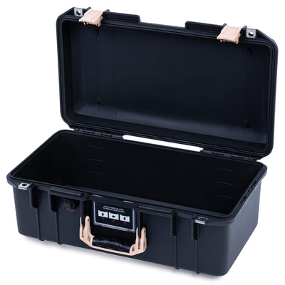 Pelican 1506 Air Case, Black with Desert Tan Handles & Latches None (Case Only) ColorCase 015060-0000-110-311