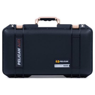 Pelican 1506 Air Case, Black with Desert Tan Handles & Latches ColorCase