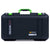 Pelican 1506 Air Case, Black with Lime Green Handles & Latches ColorCase 