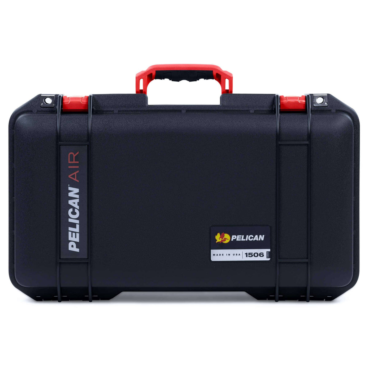 Pelican 1506 Air Case, Black with Red Handles &amp; Latches ColorCase 
