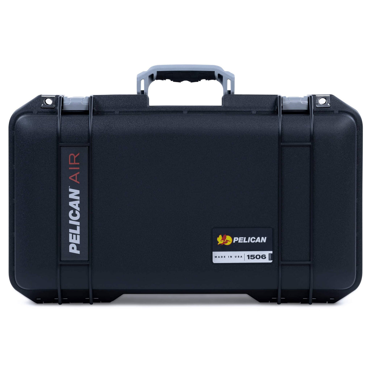 Pelican 1506 Air Case, Black with Silver Handles &amp; Latches ColorCase 