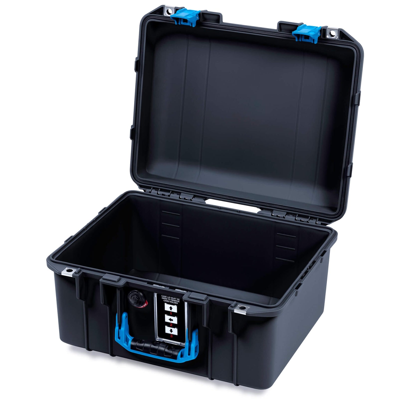 Pelican 1507 Air Case, Black with Blue Handle & Latches None (Case Only) ColorCase 015070-0000-110-121