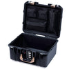 Pelican 1507 Air Case, Black with Desert Tan Handle & Latches ColorCase