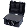Pelican 1507 Air Case, Black with Silver Handle & Latches ColorCase