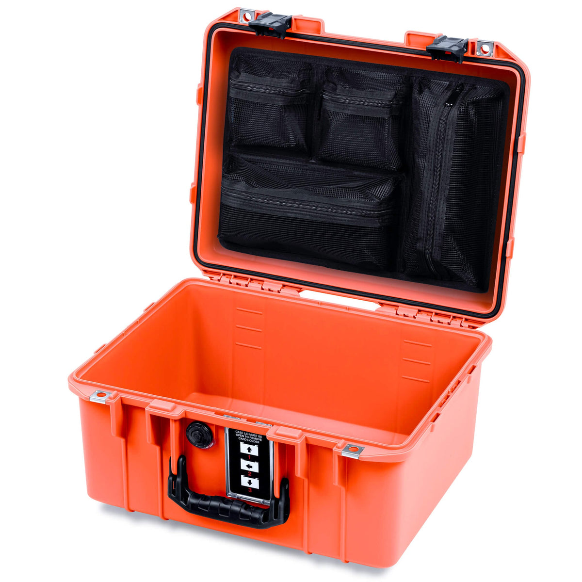 Pelican 1507 Air Case, Orange with Black Handle &amp; Latches ColorCase 