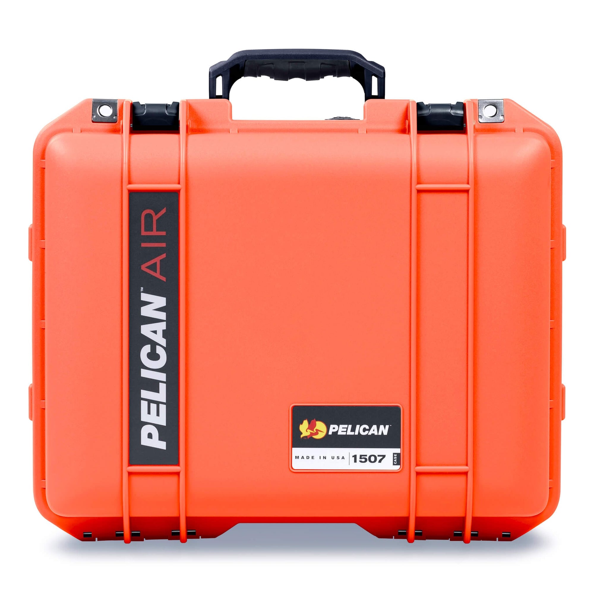 Pelican 1507 Air Case, Orange with Black Handle & Latches ColorCase 