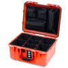 Pelican 1507 Air Case, Orange with Red Handle & Latches ColorCase