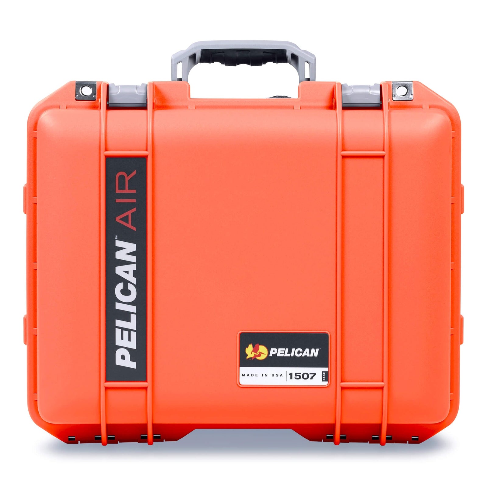 Pelican 1507 Air Case, Orange with Silver Handle & Latches ColorCase 