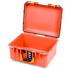 Pelican 1507 Air Case, Orange with Yellow Handle & Latches None (Case Only) ColorCase 015070-0000-150-241