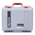 Pelican 1507 Air Case, Silver with Orange Handle & Latches ColorCase 