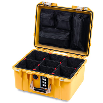 Pelican 1507 Air Case, Yellow with Desert Tan Handle & Latches ColorCase