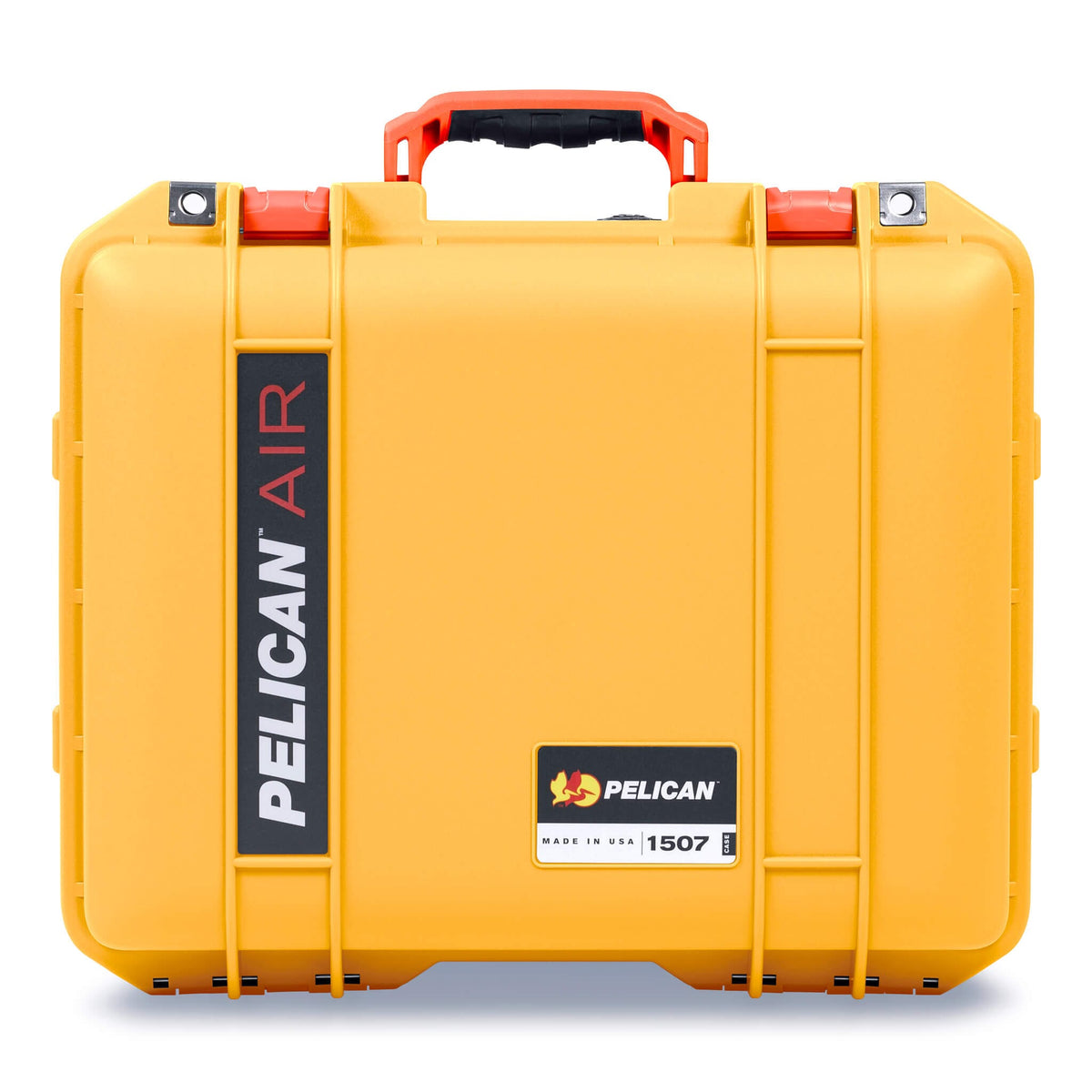 Pelican 1507 Air Case, Yellow with Orange Handle &amp; Latches ColorCase 