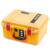 Pelican 1507 Air Case, Yellow with Red Handle & Latches ColorCase