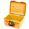 Pelican 1507 Air Case, Yellow with Red Handle & Latches None (Case Only) ColorCase 015070-0000-240-321