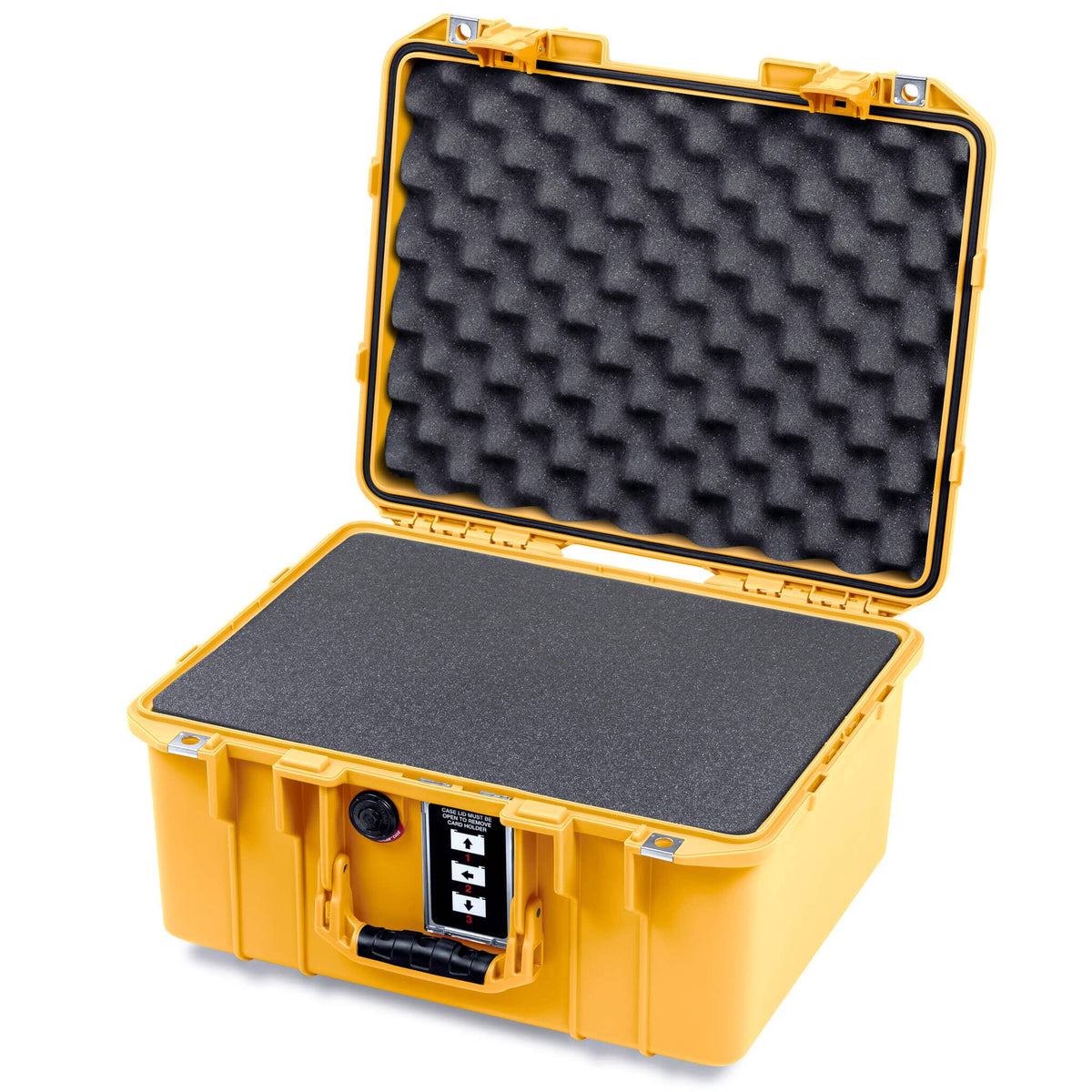 Pelican 1507 Air Case, Yellow Pick &amp; Pluck Foam with Convolute Lid Foam ColorCase 015070-0001-240-241