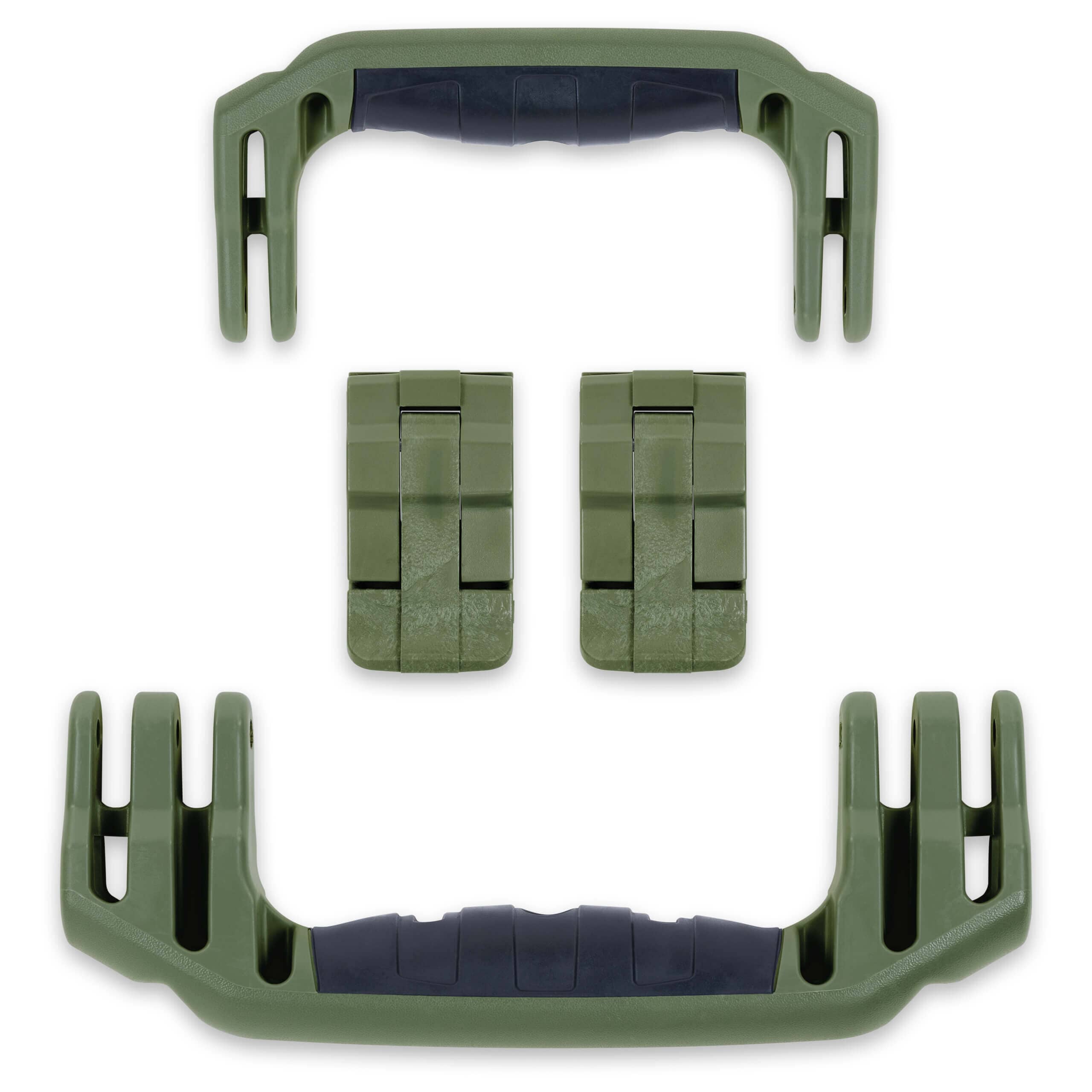 Pelican 1510 Replacement Handles & Latches, OD Green (Set of 2 Handles, 2 Latches) ColorCase 