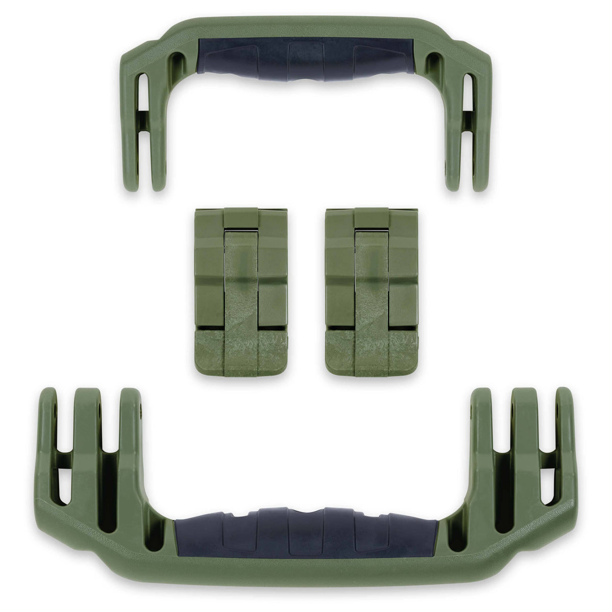 Pelican 1510 Replacement Handles &amp; Latches, OD Green (Set of 2 Handles, 2 Latches) ColorCase 