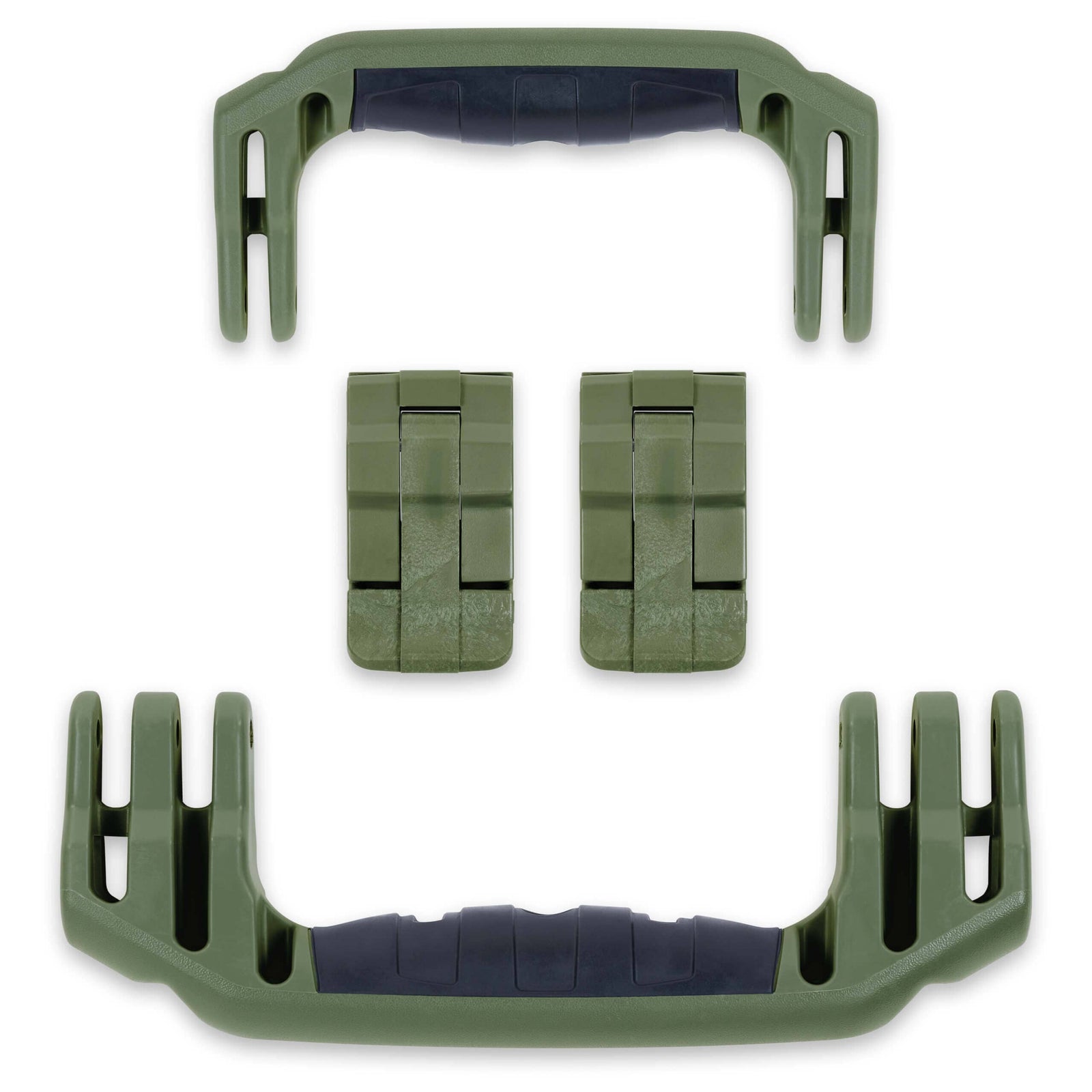 Pelican 1510 Replacement Handles & Latches, OD Green (Set of 2 Handles, 2 Latches) ColorCase 
