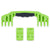 Pelican 1520 Replacement Handle & Latches, Lime Green (Set of 1 Handle, 2 Standard Latches) ColorCase 