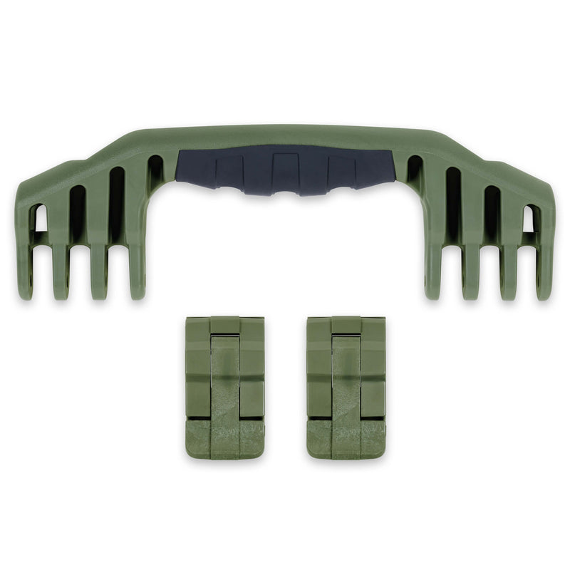 Pelican 1520 Replacement Handle & Latches, OD Green (Set of 1 Handle, 2 Standard Latches) ColorCase 