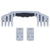 Pelican 1520 Replacement Handle & Latches, Silver (Set of 1 Handle, 2 Standard Latches) ColorCase 