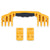 Pelican 1520 Replacement Handle & Latches, Yellow (Set of 1 Handle, 2 Standard Latches) ColorCase 