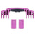 Pelican 1520 Replacement Handle & Latches, Magenta (Set of 1 Handle, 2 Push-Button Latches) ColorCase 