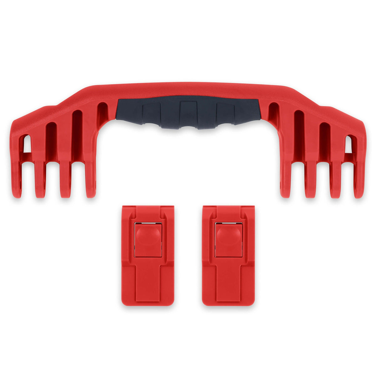 Pelican 1520 Replacement Handle &amp; Latches, Red (Set of 1 Handle, 2 Push-Button Latches) ColorCase 