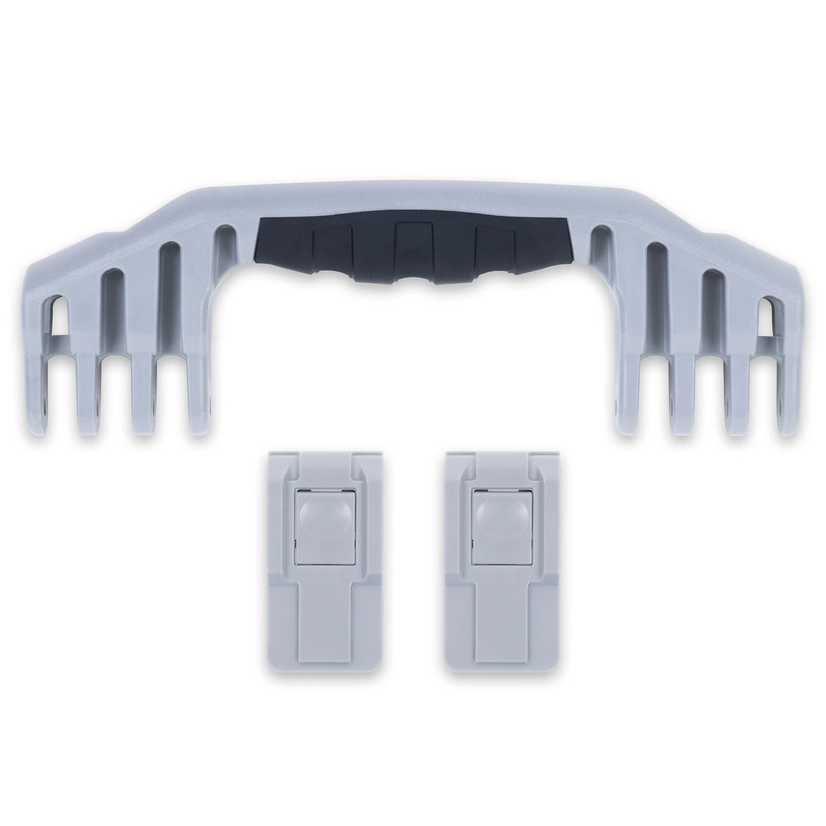 Pelican 1520 Replacement Handle &amp; Latches, Silver (Set of 1 Handle, 2 Push-Button Latches) ColorCase 
