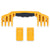 Pelican 1520 Replacement Handle & Latches, Yellow (Set of 1 Handle, 2 Push-Button Latches) ColorCase 