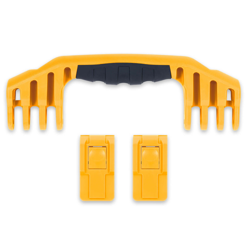 Pelican 1520 Replacement Handle & Latches, Yellow (Set of 1 Handle, 2 Push-Button Latches) ColorCase 