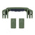 Pelican 1525 Air Replacement Handle & Latches, OD Green (Set of 1 Handle, 2 Latches) ColorCase 