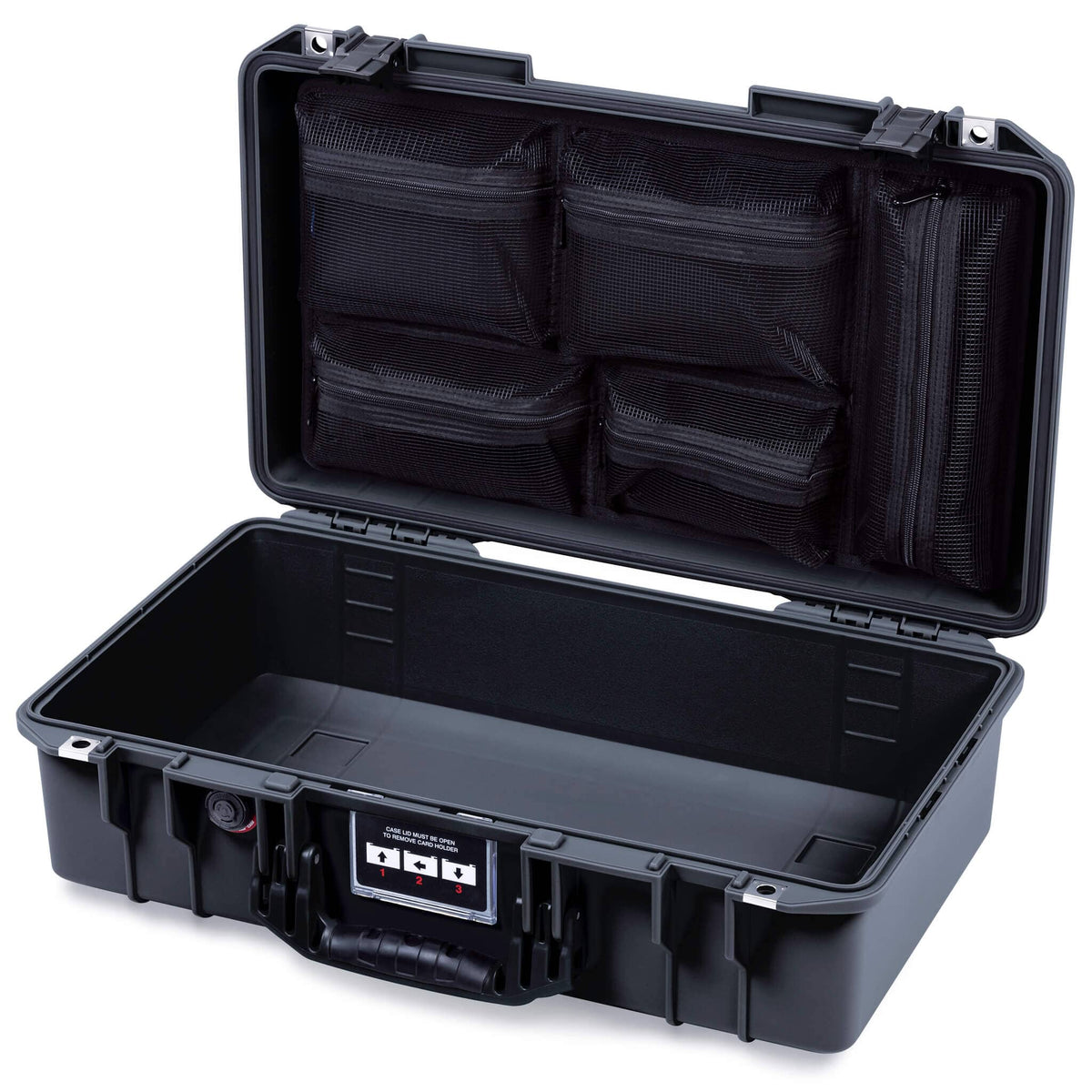 Pelican 1525 Air Case, Black Mesh Lid Organizer Only ColorCase 015250-0100-110-111