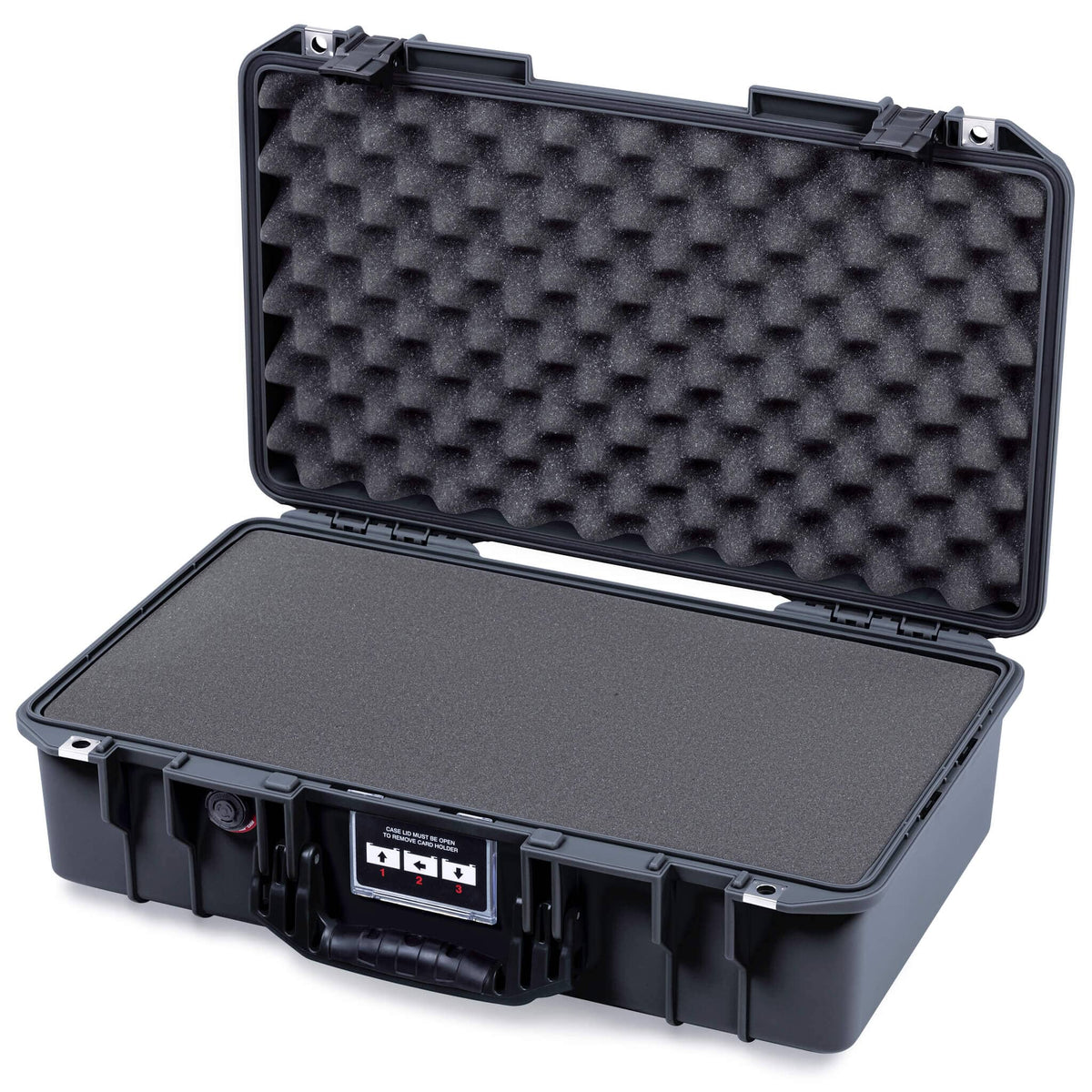 Pelican 1525 Air Case, Black Pick & Pluck Foam with Convolute Lid Foam ColorCase 015250-0001-110-111