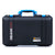 Pelican 1525 Air Case, Black with Blue Handle & Latches ColorCase 