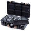 Pelican 1525 Air Case, Black with Desert Tan Handle & Latches ColorCase