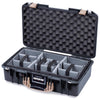 Pelican 1525 Air Case, Black with Desert Tan Handle & Latches ColorCase