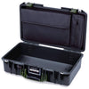 Pelican 1525 Air Case, Black with OD Green Handle & Latches ColorCase