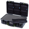 Pelican 1525 Air Case, Black with OD Green Handle & Latches ColorCase