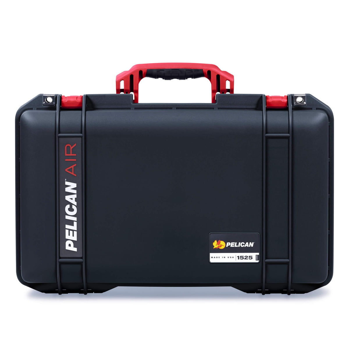 Pelican 1525 Air Case, Black with Red Handle &amp; Latches ColorCase 
