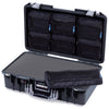 Pelican 1525 Air Case, Black with Silver Handle & Latches ColorCase